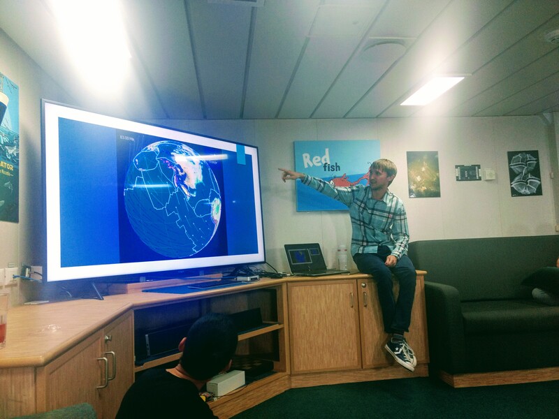 Edward Clennett delivers his talk on reconstructions of North America.