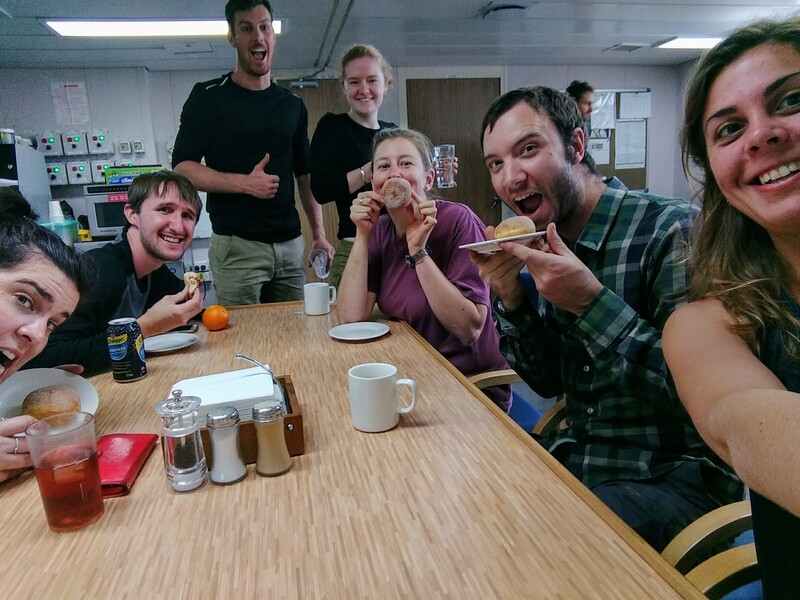 Doughnuts at morning tea.