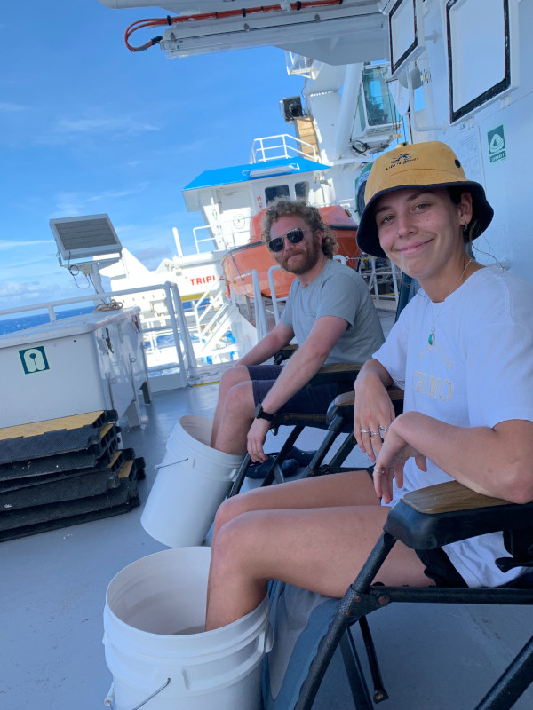 Summer vibes in deck chairs.