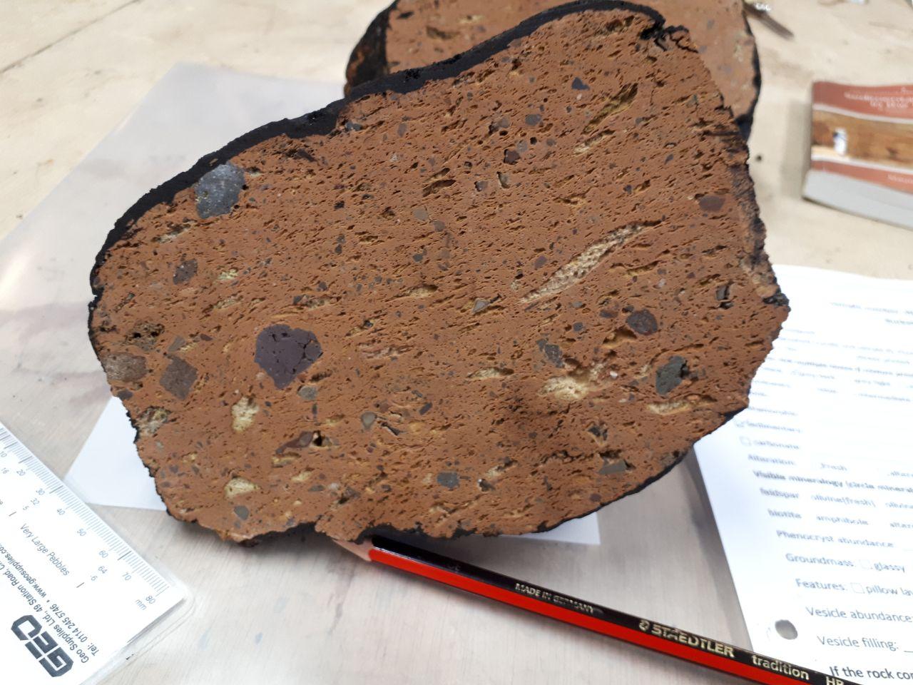 This ignimbrite could represent the start of the Tasmantid Seamount chain. We'll know for certain when we analyse its geochemistry and find its age.