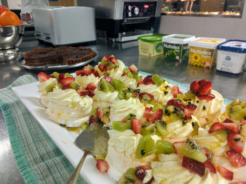 Pavlova is definitely an Australian invention, as we keep reminding the Kiwi chef onboard.