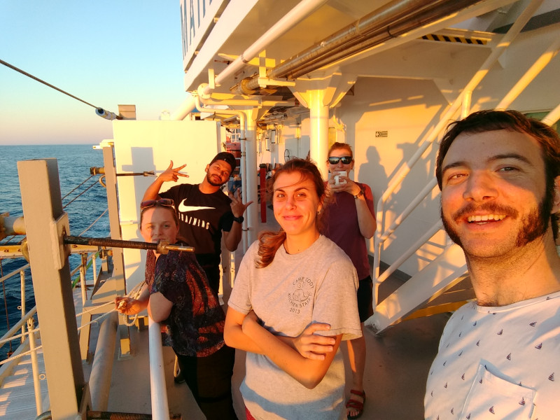 From left to right: Jo, Dushy, Zsannett, Chantelle, Ben.