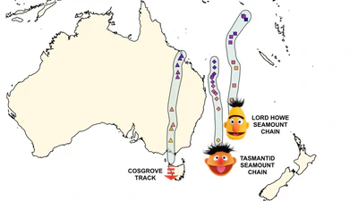 Slab-induced plume branching connects parallel hotspot chains featured image